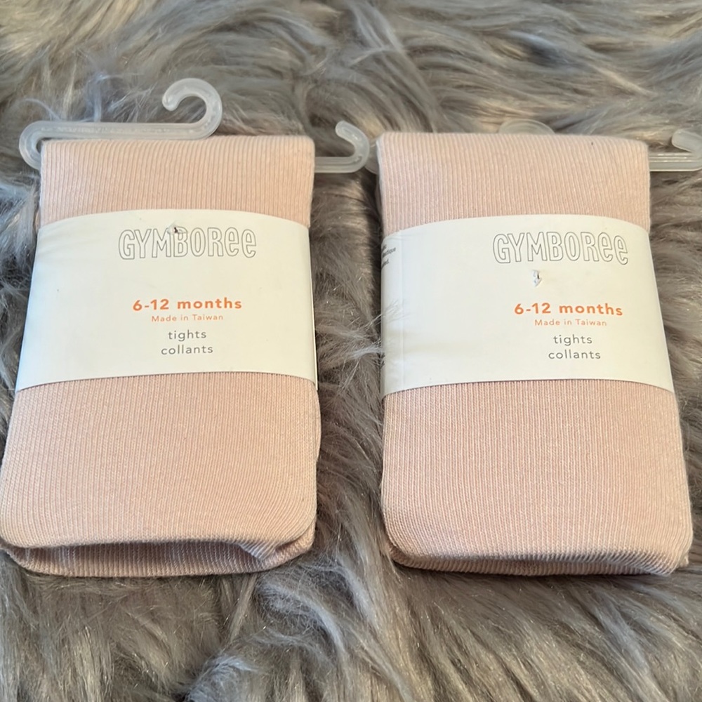 Gymboree girl tights 6-12 months, set of 2